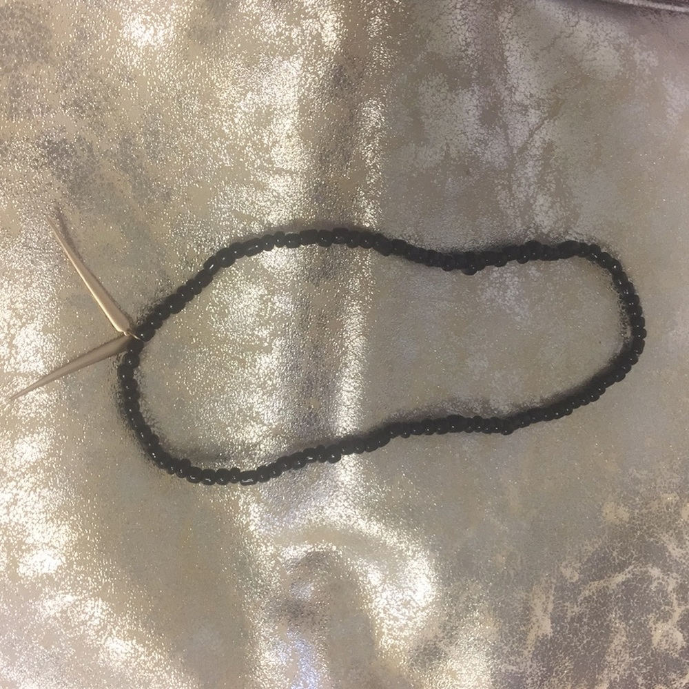 •Black And Gold Pendant Choker•